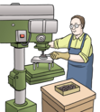 Arbeit an Maschine Arbeit an Maschine